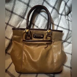 Chic Tan Leather Tote Bag by capezio